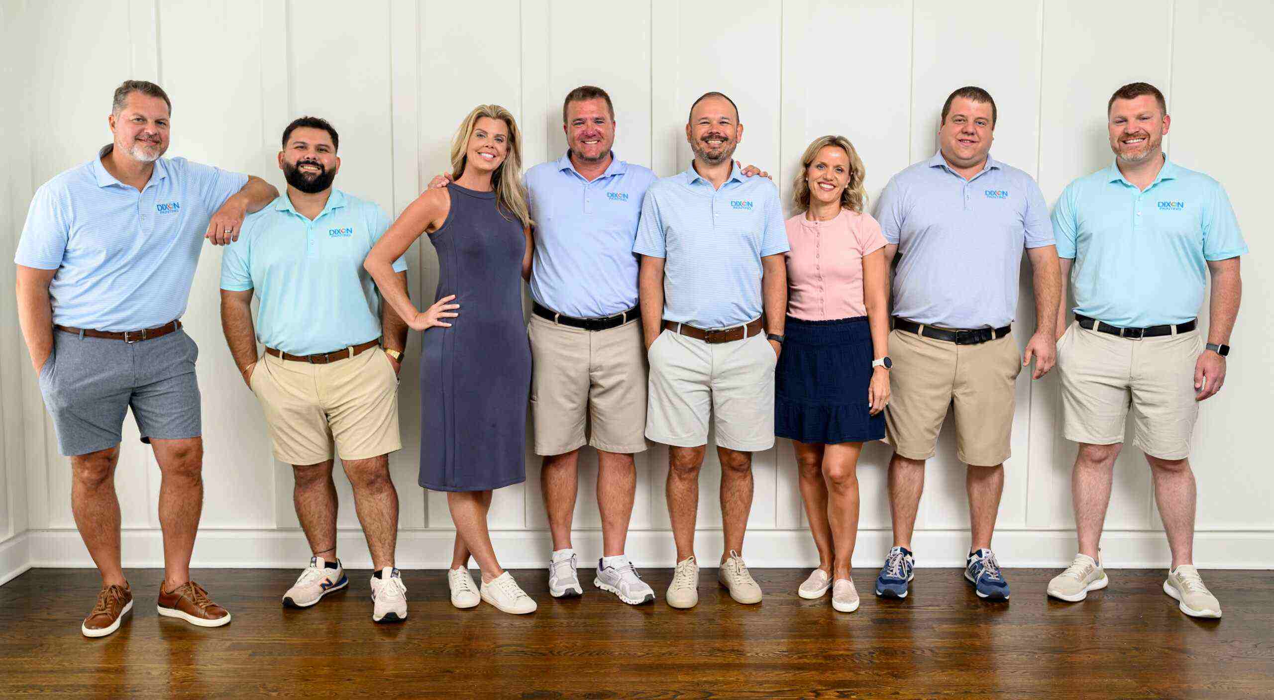 Team members of Dixon Painting standing together in Atlanta and Roswell, GA